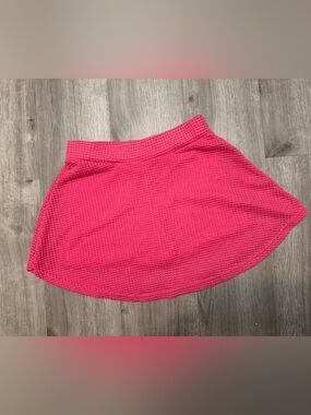 Vibrant Hot Pink Knit Skirt